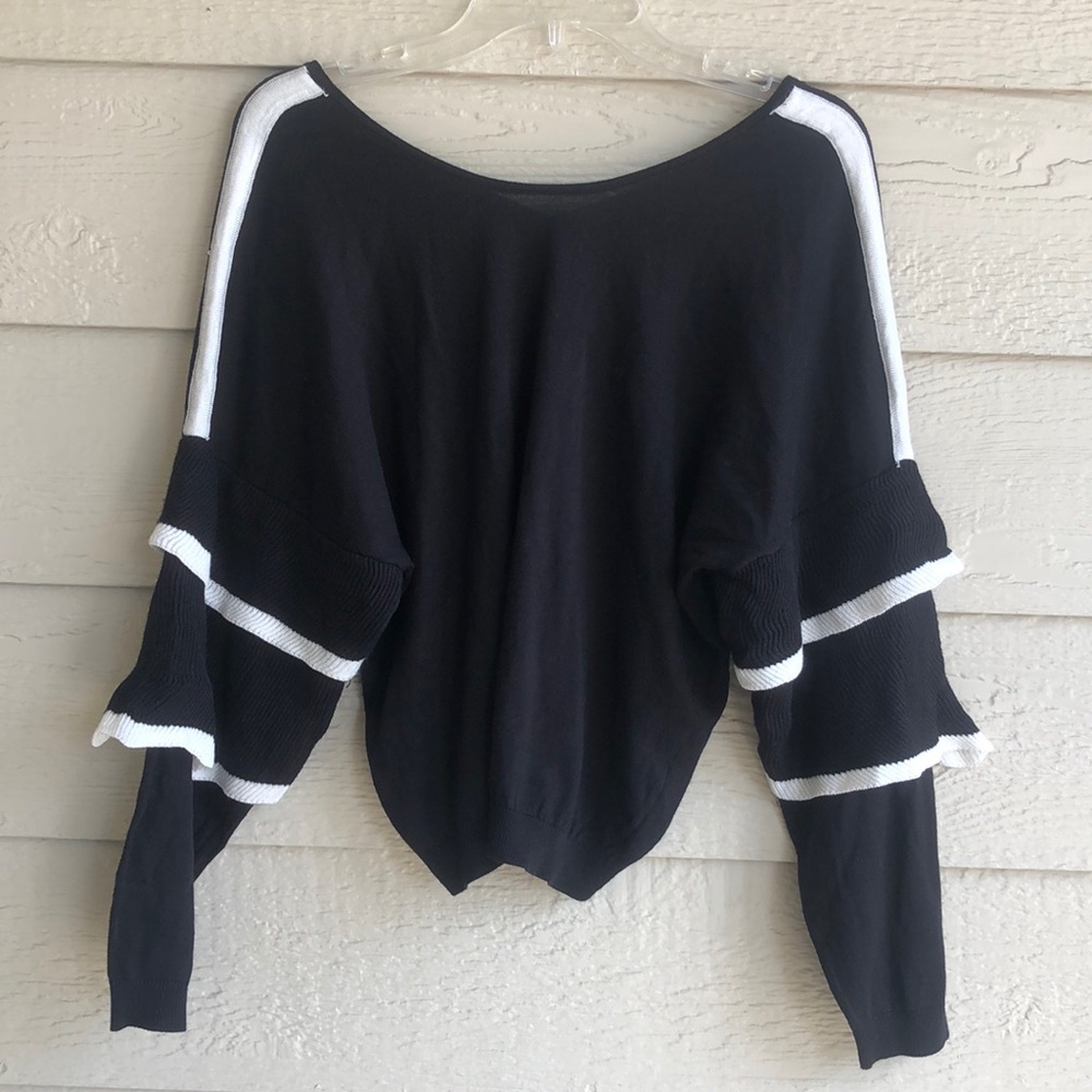 Black and white sweater
